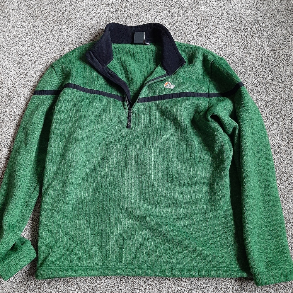 Lowe Alpine mens fleece quarter zip size large